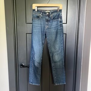 Madewell high rise slim boy jean